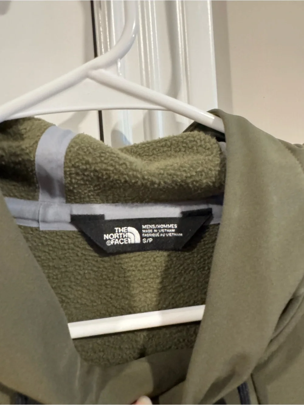 The North Face Men’s Olive Green Hooded Softshell Jacket
